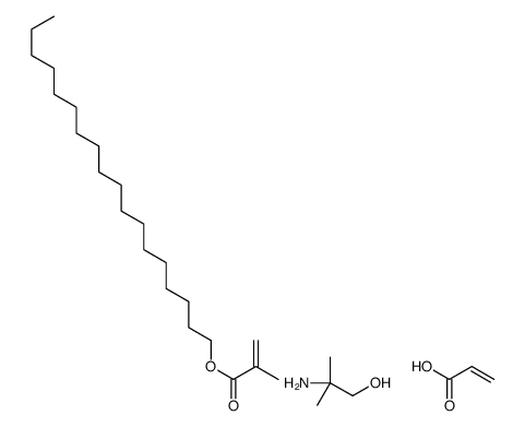 2-amino-2-methylpropan-1-ol,octadecyl 2-methylprop-2-enoate,prop-2-enoic acid Structure