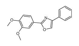 2-(3,4-dimethoxyphenyl)-4-phenyl-1,3-oxazole结构式