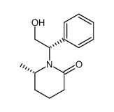(S)-1-((S)-2-hydroxy-1-phenylethyl)-6-methylpiperidin-2-one结构式