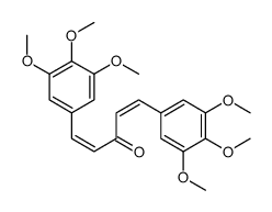 1,5-bis(3,4,5-trimethoxyphenyl)penta-1,4-dien-3-one结构式