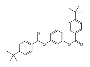 1,3-phenylene bis[4-(1,1-dimethylethyl)benzoate]结构式