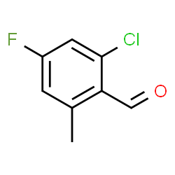 2-Chloro-4-fluoro-6-methylbenzaldehyde结构式