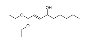 4-hydroxy-trans-non-2-enal diethylacetal结构式