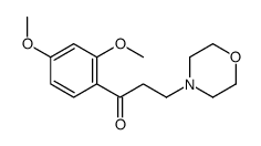 1-(2,4-Dimethoxyphenyl)-3-morpholino-1-propanone结构式