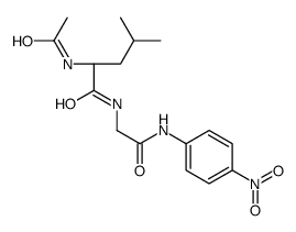 (2S)-2-acetamido-4-methyl-N-[2-(4-nitroanilino)-2-oxoethyl]pentanamide Structure