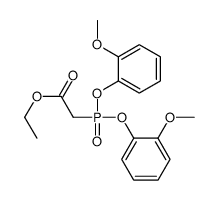 ethyl 2-bis(2-methoxyphenoxy)phosphorylacetate结构式
