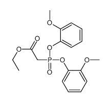 ethyl 2-bis(2-methoxyphenoxy)phosphorylacetate Structure