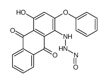 N-[(4-hydroxy-9,10-dioxo-2-phenoxyanthracen-1-yl)amino]nitrous amide结构式