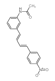 N-[3-[4-(4-nitrophenyl)buta-1,3-dienyl]phenyl]acetamide结构式