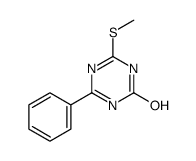 4-(Methylsulfanyl)-6-phenyl-1,3,5-triazin-2(1H)-one结构式