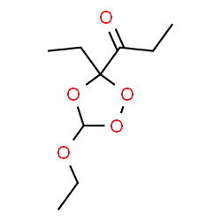 1-Propanone,1-(5-ethoxy-3-ethyl-1,2,4-trioxolan-3-yl)-(9CI) Structure