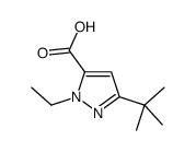 3-(tert-butyl)-1-ethyl-1H-pyrazole-5-carboxylic acid Structure