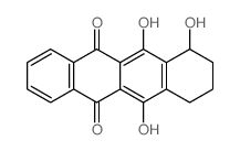 6,7,11-trihydroxy-7,8,9,10-tetrahydrotetracene-5,12-dione structure