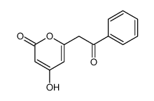 4-hydroxy-6-phenacylpyran-2-one结构式