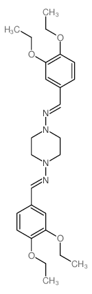 1-(3,4-diethoxyphenyl)-N-[4-[(3,4-diethoxyphenyl)methylideneamino]piperazin-1-yl]methanimine picture