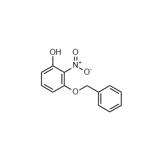 3-(苄氧基)-2-硝基苯酚结构式