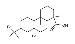 8,15-dibromo-abietan-18-oic acid结构式