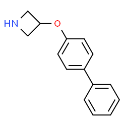 3-([1,1'-BIPHENYL]-4-YLOXY)-AZETIDINE结构式