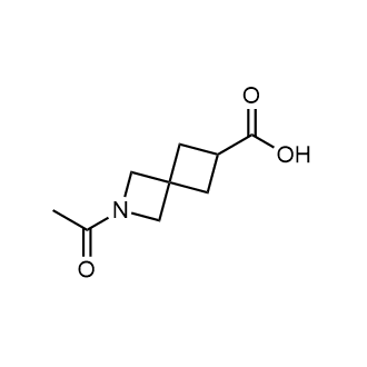 2-乙酰基-2-氮杂螺[3.3]庚烷-6-羧酸结构式