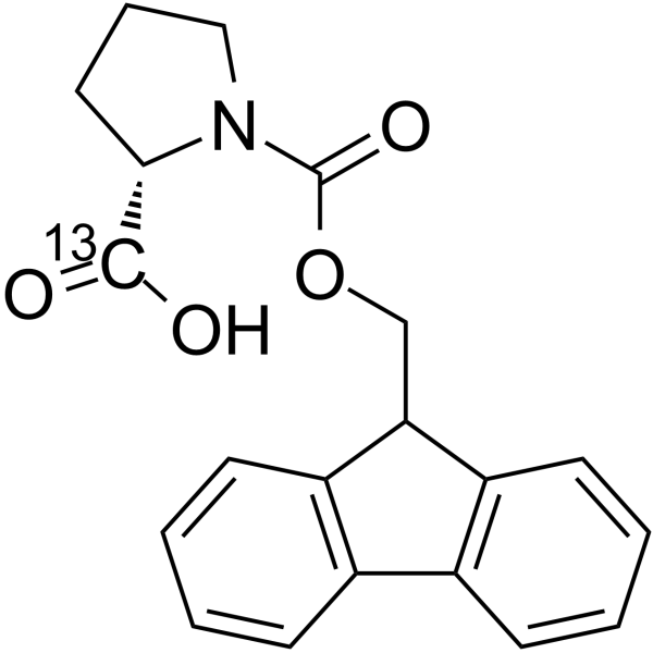 Fmoc-Pro-OH-1-13C结构式