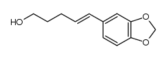 (4E)-5-benzo[1,3]dioxol-5-yl-pent-4-en-1-ol结构式