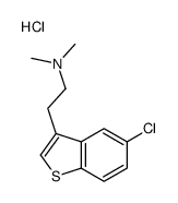 2-(5-chloro-1-benzothiophen-3-yl)-N,N-dimethylethanamine,hydrochloride Structure