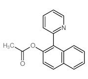 2-Naphthalenol,1-(2-pyridinyl)-, 2-acetate结构式