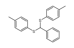 benzaldehyde di-p-tolyldithioacetal Structure