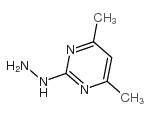 2-Hydrazino-4,6-dimethylpyrimidine structure