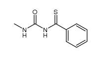 N-methyl-N'-thiobenzoylurea结构式
