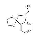 3-(hydroxymethyl)-1-indanone, ethylene ketal Structure
