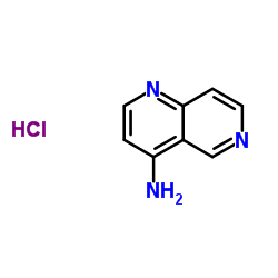 [1,6]NAPHTHYRIDIN-4-YLAMINE HYDROCHLORIDE结构式