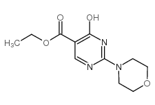 4-羟基-2-吗啉嘧啶-5-羧酸乙酯结构式