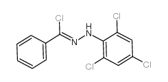 N-(2,4,6-Trichlorophenyl)benzenecarbohydrazonoylchloride Structure