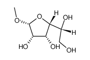 .beta.-D-Mannofuranoside, methyl结构式