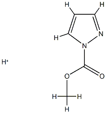 1H-Pyrazole-1-carboxylic acid, methyl ester, conjugate monoacid (9CI) Structure