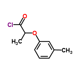 2-(3-Methylphenoxy)propanoyl chloride Structure