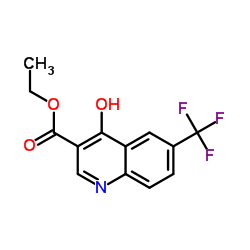 Ethyl 4-hydroxy-6-(trifluoromethyl)quinoline-3-carboxylate Structure
