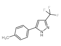 3-(三氟甲基)-5-对甲苯-1H-吡唑结构式