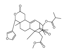 methyl 3-isobutyryloxy-1-oxomeliac-8(30)-enate Structure