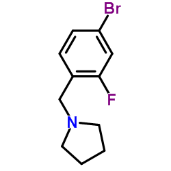 1-(4-Bromo-2-fluorobenzyl)pyrrolidine structure
