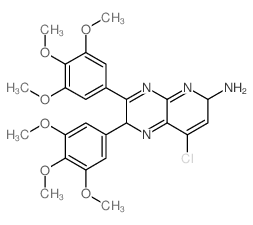 Pyrido[2,3-b]pyrazin-6-amine,8-chloro-2,3-bis(3,4,5-trimethoxyphenyl)- structure