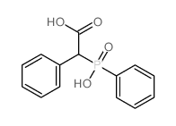 Benzeneacetic acid, a-(hydroxyphenylphosphinyl)-结构式