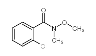 2-氯-N-甲氧基-N-甲基苯甲酰胺结构式