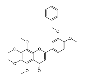 3'-benzyloxy-4',5,6,7,8-pentamethoxyflavone结构式