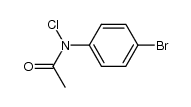 acetic acid-(4-bromo-N-chloro-anilide) Structure