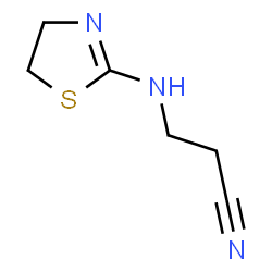 Propanenitrile, 3-[(4,5-dihydro-2-thiazolyl)amino]- (9CI) Structure