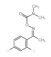Ethanone,1-(2,4-dichlorophenyl)-, O-[(dimethylamino)carbonyl]oxime (9CI)结构式