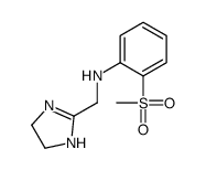 N-(4,5-dihydro-1H-imidazol-2-ylmethyl)-2-methylsulfonylaniline结构式