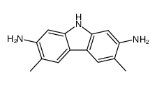 3,6-dimethyl-carbazole-2,7-diyldiamine结构式